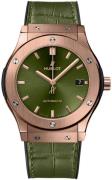 Hublot Herreklokke 511.OX.8980.LR Classic Fusion Grønn/Gummi Ø45 mm