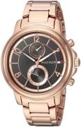 Tommy Hilfiger Dameklokke 1781820 Sort/Rose-gulltonet stål Ø39 mm