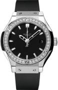 Hublot Dameklokke 581.NX.1170.RX.1104 Classic Fusion Sort/Gummi Ø33