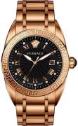 Versace Herreklokke VFE100013 V Sport II Sort/Rose-gulltonet stål