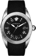 Versace Herreklokke VFE030013 V Sport II Sort/Lær Ø42 mm