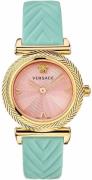 Versace Dameklokke VERE01920 V Motif 35mm Rosa/Lær Ø35 mm