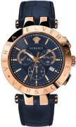 Versace Herreklokke VERQ00120 V Race Blå/Lær Ø42 mm