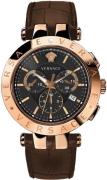 Versace Herreklokke VERQ00320 V Race Sort/Lær Ø42 mm