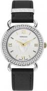 Versace Dameklokke VEPU00220 Medusa Sølvfarget/Lær Ø36 mm