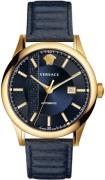 Versace Herreklokke V18020017 Aiakos Blå/Lær Ø44 mm