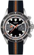 Tudor Herreklokke M70330N-0003 Heritage Chrono Flerfarget/Tekstil