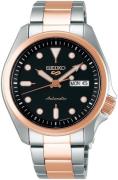 Seiko 5 Herreklokke SRPE58K1 Sort/Rose-gulltonet stål Ø40 mm