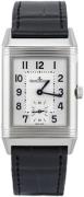 Jaeger LeCoultre Herreklokke 2458420 Reverso Classic Sølvfarget/Lær