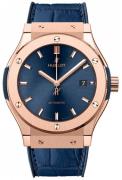 Hublot Herreklokke 542.OX.7180.LR Classic Fusion Blå/Lær Ø42 mm