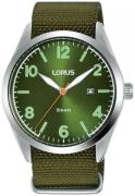 Lorus Herreklokke RH919NX9 Classic Grønn/Tekstil Ø42 mm