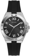 Guess Herreklokke GW0388G1 Perspective Sort/Gummi Ø42 mm