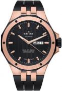 Edox Herreklokke 88005-357RNCA-NIR Delfin Sort/Gummi Ø43 mm