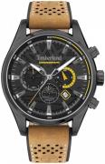 Timberland Herreklokke TDWGC2102401 Aldridge Sort/Lær Ø46 mm