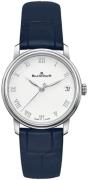 Blancpain Dameklokke 6127-1127-55 Villeret Hvit/Lær Ø33.2 mm