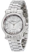 Chopard Dameklokke 278573-3002 Happy Sport Sølvfarget/Stål Ø30 mm