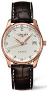 Longines Herreklokke L2.518.8.77.3 Master Sølvfarget/Lær Ø36 mm