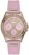 Guess Dameklokke W1160L5 Rosa/Rose-gulltonet stål Ø40 mm