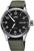 Oris Herreklokke 01 752 7698 4164-07 5 22 14FC Aviation Sort/Tekstil