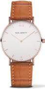 Paul Hewitt Dameklokke PH-6455184L Sailor Line Hvit/Lær Ø36 mm