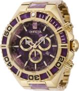 Invicta Herreklokke 40205 Jason Taylor Lilla/Gulltonet stål Ø60 mm