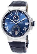 Ulysse Nardin Herreklokke 1183-126-43 Marine Collection Blå/Lær