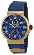 Ulysse Nardin Herreklokke 1186-126-3-43 Marine Collection Blå/Gummi