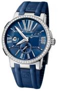 Ulysse Nardin Herreklokke 243-00B-3-43 Dual Time Blå/Gummi Ø43 mm