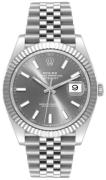 Rolex Herreklokke 126334-0014 Datejust 41 Grå/Stål Ø41 mm