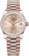 Rolex Dameklokke 278285RBR-0025 Datejust 31 Rosegullfarget/18 karat