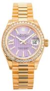 Rolex Dameklokke 279138RBR-0010 Lady-Datejust 28 Lilla/18 karat gult