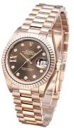 Rolex Dameklokke 279175-0002 Lady-Datejust 28 Brun/18 karat rosé