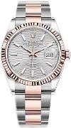 Rolex Dameklokke 126231-0034 Datejust 36 Sølvfarget/18 karat rosé