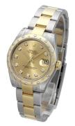 Rolex Dameklokke 178343-0020 Datejust 31 Champagnefarget/Stål Ø31 mm