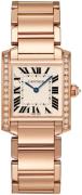 Cartier Dameklokke WJTA0023 Tank Francaise Sølvfarget/18 karat rosé