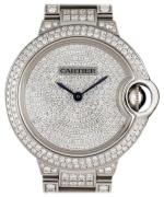 Cartier Dameklokke HPI00562 Ballon Bleu Diamantsmykket/18 karat hvitt