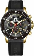 Invicta Herreklokke 39516 Disney Sort/Gummi Ø48 mm