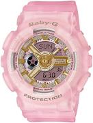 Casio Dameklokke BA-110SC-4AER Baby-G Rosa/Resinplast Ø43.4 mm