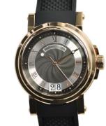 Breguet Herreklokke 5817BR-Z2-5V8 Marine Sort/Gummi Ø39 mm