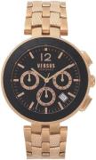 Versus by Versace Herreklokke VSP762618 Logo Sort/Rose-gulltonet