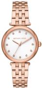 Michael Kors Diamond Darci Dameklokke MK4568 Hvit/Rose-gulltonet