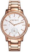 Esprit Dress Dameklokke ES108112005 Hvit/Rose-gulltonet stål Ø36 mm