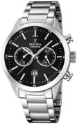 Festina 99999 Herreklokke F16826-C Sort/Stål Ø43.5 mm