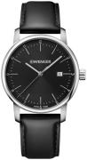 Wenger Urban Classic Herreklokke 01.1741.110 Sort/Lær Ø42 mm