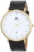 Danish Design Classic Herreklokke 3310093 Hvit/Lær Ø41 mm