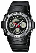 Casio G-Shock Herreklokke AW-590-1A Sort/Resinplast Ø46 mm