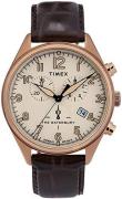 Timex The Waterbury Herreklokke TW2R88300 Beige/Lær Ø42 mm