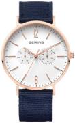 Bering Classic Herreklokke 14240-864 Hvit/Tekstil Ø40 mm