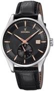 Festina Retro Herreklokke F20277-4 Sort/Lær Ø41 mm