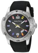 Nautica Analog Herreklokke NAI13517G Sort/Gummi Ø43 mm